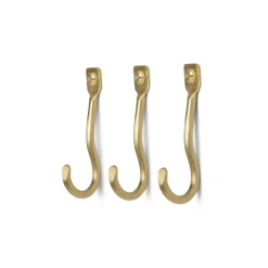 Crochet Curvature Lot de 3, Laiton