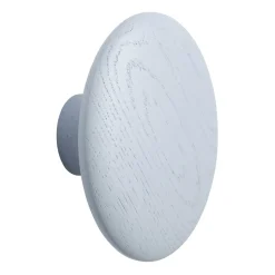 Crochet Dots wood light blue, Ø13 cm