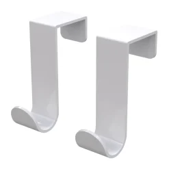 Crochet en J simple Bosign Lot de 2, Blanc