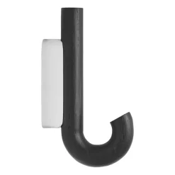 Crochet Hook mini 13,3 cm, Chêne noir - chrome