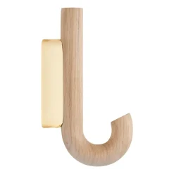 Crochet Hook mini 13,3 cm, Chêne - laiton