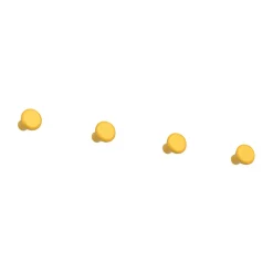 Crochet petit Classic, lot de 4, Sun yellow