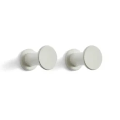 Crochets Bolt Ø2,8 cm, lot de 2, Light grey