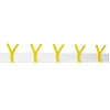 Crochets Y, Blanc, Jaune