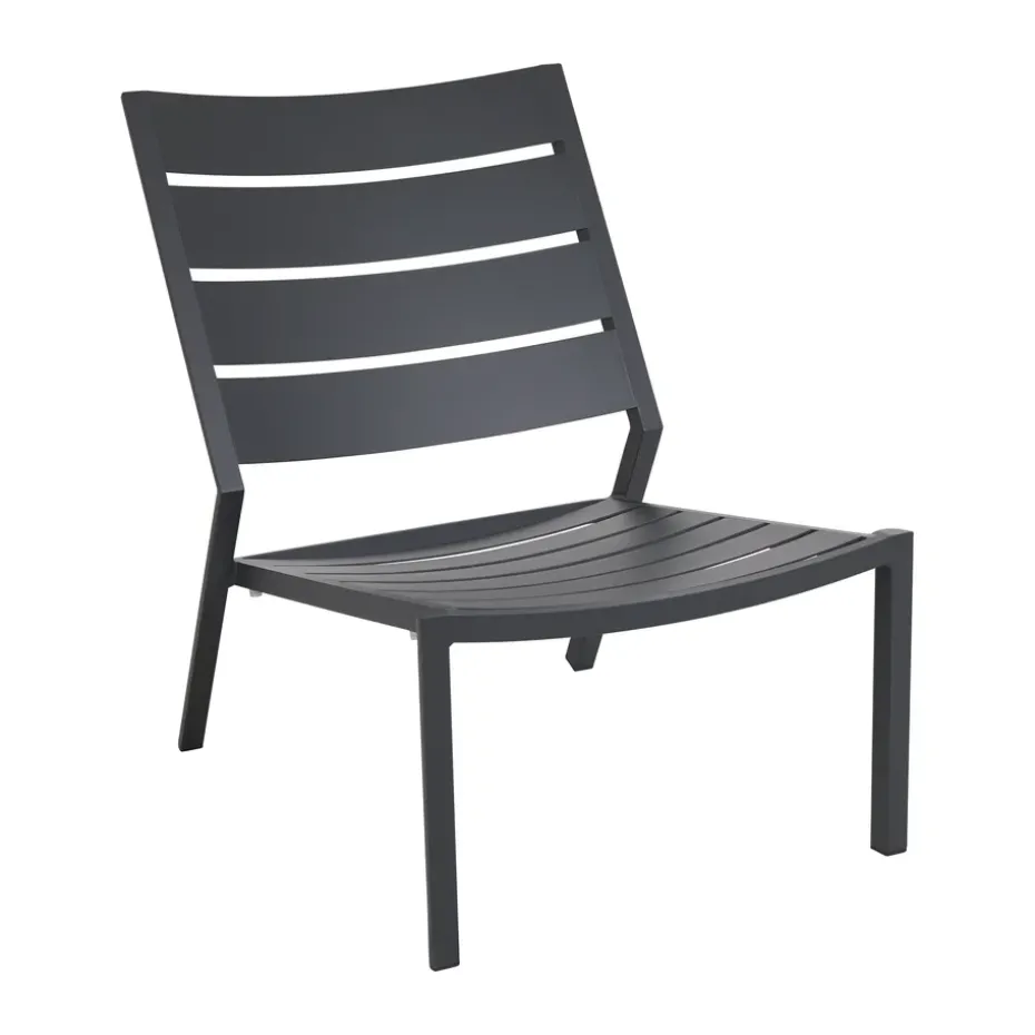 Delia fauteuil lounge, Anthracite