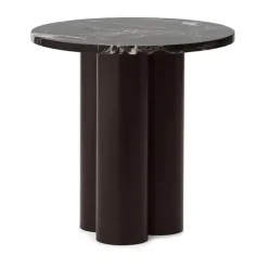 Dit table d'appoint Ø40 cm, Rosso Levanto-brown