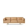 EJ220 2033 canapé 3 places, Cuir vegeta 90-chêne