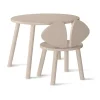 Ensemble Mouse chaise haute + table, Beige