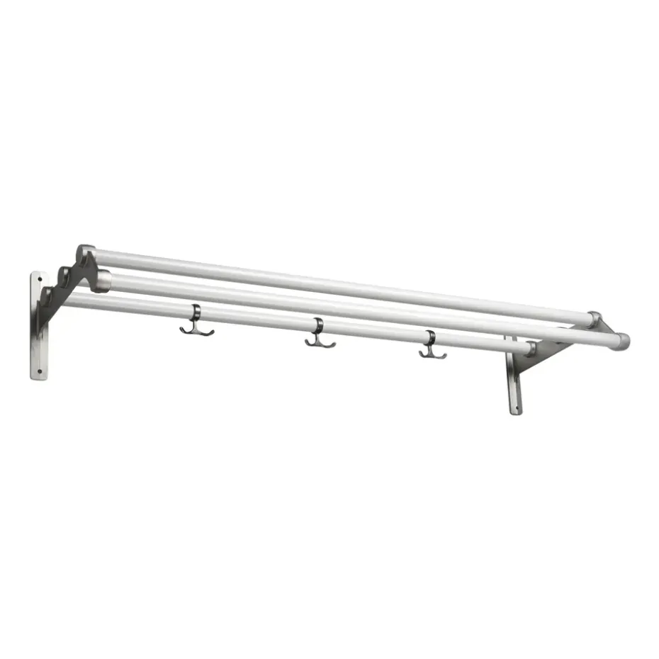 Etagère à chapeaux Nostalgi 291 100 cm, Blanc-aluminium