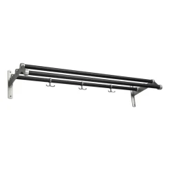 Etagère à chapeaux Nostalgi 291 100 cm, Noir-aluminium