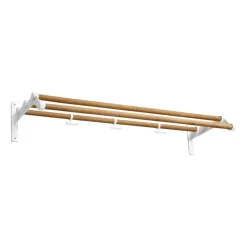 Etagère à chapeaux Nostalgi 291 100 cm, Bambou-blanc