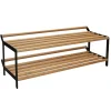 Etagère à chaussures Tamburin 60 cm, Chêne-noir