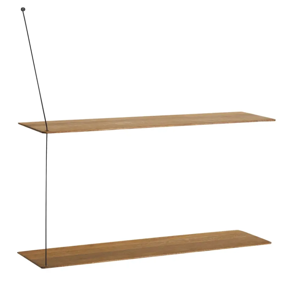 Etagère Stedge 80 cm, Chêne fumé