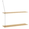 Etagère Stedge 80 cm, Chêne pigmenté blanc