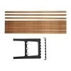 Extension de banc Nostalgi 100 cm, Bambou-noir