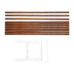 Extension de banc Nostalgi 100 cm, Noyer-blanc