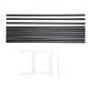 Extension de banc Nostalgi 100 cm, Noir-blanc