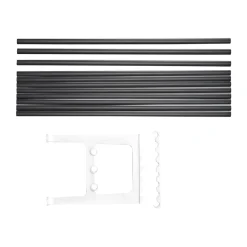 Extension de banc Nostalgi 100 cm, Noir-blanc