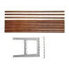Extension de banc Nostalgi 100 cm, Noyer-aluminium