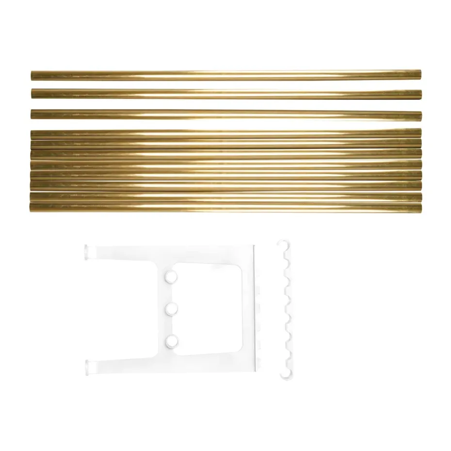 Extension de banc Nostalgi 100 cm, Laiton-blanc