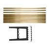 Extension de banc Nostalgi 100 cm, Laiton-noir