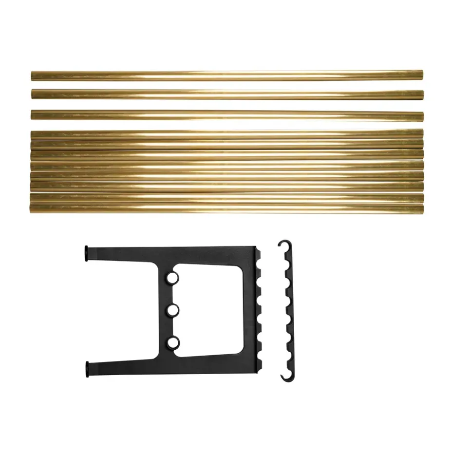 Extension de banc Nostalgi 100 cm, Laiton-noir