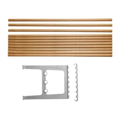 Extension de banc Nostalgi 100 cm, Chêne-aluminium