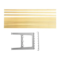Extension de banc Nostalgi 100 cm, Bouleau-aluminium