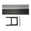 Extension de banc Nostalgi 100 cm, Chêne teinté en noir-noir