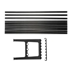 Extension de banc Nostalgi 100 cm, Chêne teinté en noir-noir