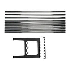 Extension de banc Nostalgi 100 cm, Chrome-noir