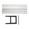 Extension de banc Nostalgi 100 cm, Aluminium-noir