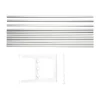 Extension de banc Nostalgi 100 cm, Aluminium-blanc