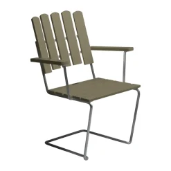 Fauteuil A2, Vert clair chêne-stand galvanisé à chaud