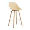 Fauteuil avec accoudoirs Mat Bar Armchair 75 cm, Hemp-hêtre-crème acier