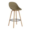 Fauteuil avec accoudoirs Mat Bar Armchair 75 cm, Seaweed-hêtre-acier noir
