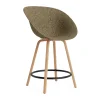 Fauteuil avec accoudoirs Mat Bar Armchair 65 cm, Seaweed-hêtre-acier noir
