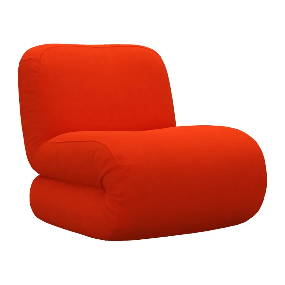 Fauteuil BAU, Vidar 0542 rouge, droit