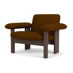 Fauteuil Brasilia low back, Dark oak-Baru 0450