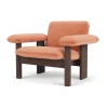Fauteuil Brasilia low back, Dark oak-Avalon 012