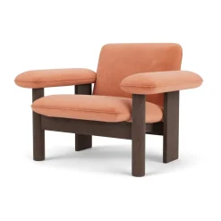Fauteuil Brasilia low back, Dark oak-Avalon 012