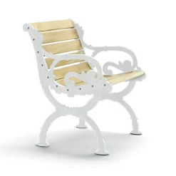 Fauteuil Byarum, Imprégnation de pin, support blanc
