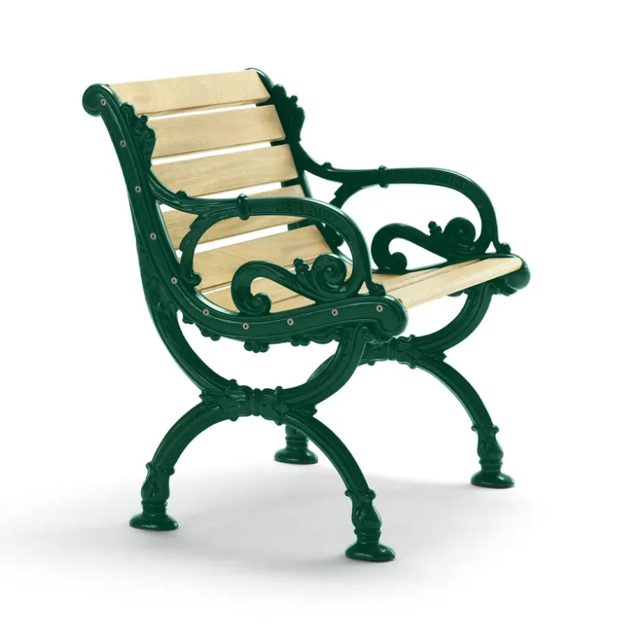 Fauteuil Byarum, Imprégnation de pin, support vert