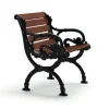Fauteuil Byarum, Pin brun lasure, support noir