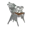 Fauteuil Classic, Aluminium-acajou huilé