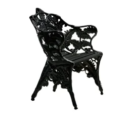 Fauteuil Classic, Noir-acajou laqué noir