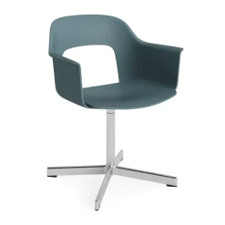 Fauteuil de bureau Layout Armchair 231, Ocean aluminium poli base pivotante 4 étoiles