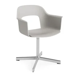 Fauteuil de bureau Layout Armchair 231, Sky grey aluminium poli base pivotante 4 étoiles