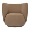 Fauteuil de salon Rico, Autum-0361 Dark Sand