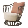 Fauteuil d'extérieur Grace, Lorkey Limonta 41-44-mushroom gray
